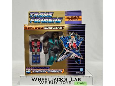 Pretender Starscream 100% Complete W/BOX & INSERT 1988 G1 Transformers Hasbro