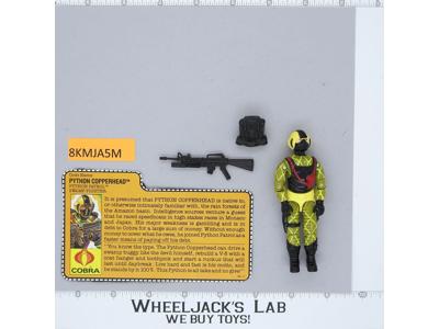 Python Copperhead V2 100% Complete G.I. Joe 1989 Hasbro Vintage Action Figure