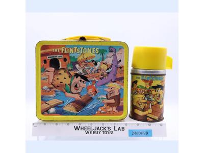 The Flintstones Metal Lunch Box 1964 Aladdin Industries Vintage w/ THERMOS