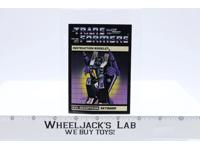 Skywarp Action Figure Instruction Manual Booklet 1984 G1 Transformers