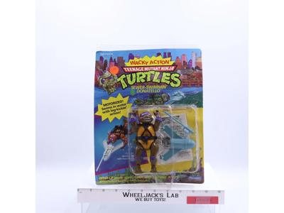 Sewer-Swimmin' Donatello Wacky Action TMNT 1990 Playmates NEW MOSC SEALED