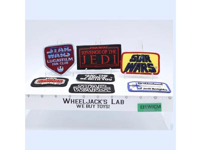 Lot of 7 Star Wars Fan Club Iron-On Patches Vintage