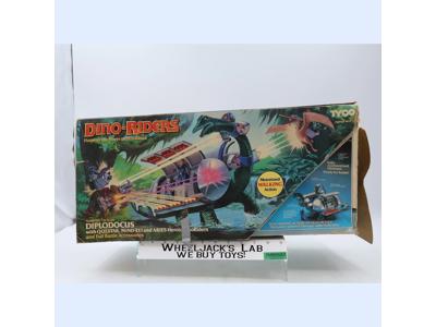 Diplodocus W/Questar Mind-Zei & Aries 100% Complete Dino Riders 1987 Tyco Figure