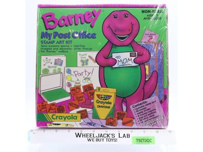 #3706 My Post Office Stamp Art Kit Barney and Friends 1993 Crayola NEW SEALED