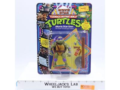 Movie Star Don Teenage Mutant Ninja Turtles TMNT 1991 Playmates UNPUNCHED MOSC