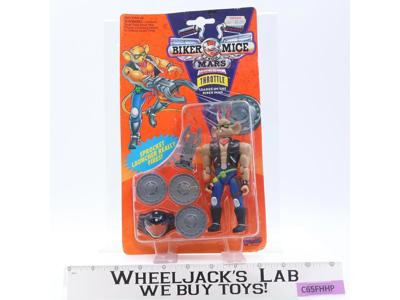 Throttle Biker Mice from Mars 1993 Galoob Action Figure NEW MOSC SEALED