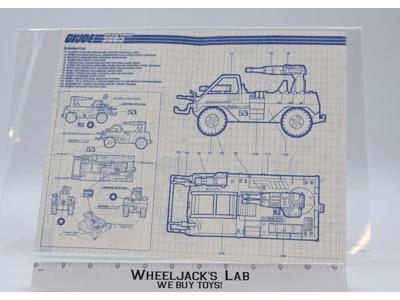 Eliminator 1988 ORIGINAL Instructions Blueprints G.I. Joe