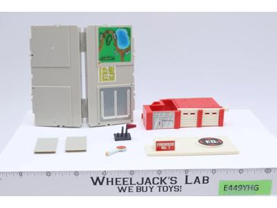 Firehouse Travel City Micro Machines Play Set 1987 Galoob Playset