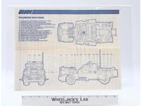 Thunder Machine 1986 ORIGINAL Instructions / Blueprints G.I. Joe