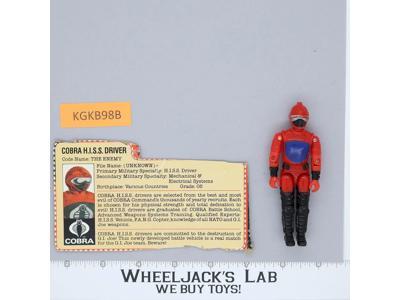 Cobra H.I.S.S. Driver V1 100% Complete G.I. Joe 1983 Hasbro Vintage Figure