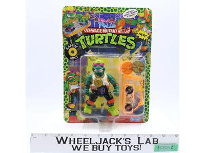Rappin' Mike Teenage Mutant Ninja Turtles TMNT 1991 Playmates UNPUNCHED MOSC