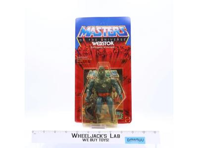 Webstor 12-Back He-Man Masters of the Universe MOTU 1983 Mattel NEW MOSC SEALED