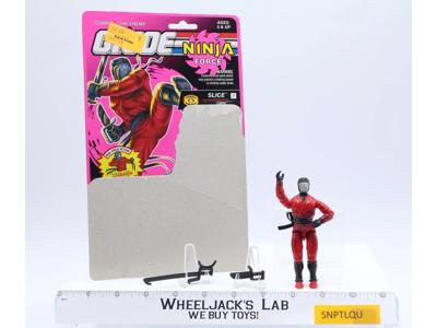 Slice V1 Ninja Force Complete 7 Cardback 1992 G.I. Joe Hasbro Vintage Figure