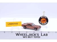 Custom Mustang Copper 1968 Redline Hot Wheels Mattel Vintage RL WITH BUTTON