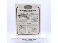 X-wing Fighter Assembly Instructions ORIGINAL Kenner 1982 Star Wars ESB