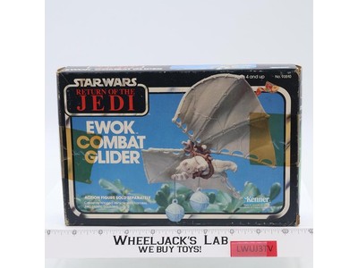 Ewok Combat Glider Complete W/Box Star Wars 1984 Kenner Action Figure Vehicle