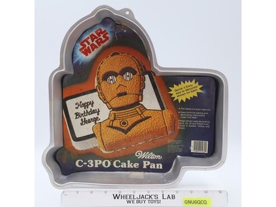 C-3PO Character Cake Pan Star Wars 1983 Wilton Vintage
