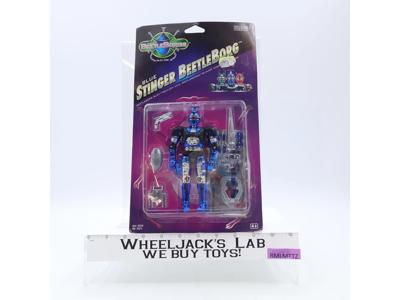 Blue Stinger Beetleborgs 1997 Bandai Action Figure NEW MOSC SEALED