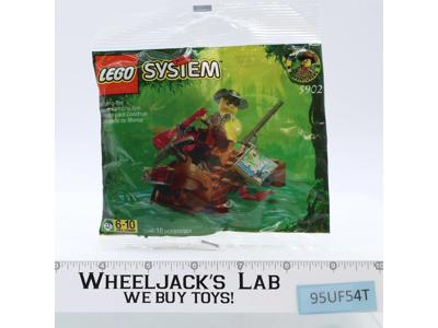 LEGO System #5902 Adventurers Jungle River Raft 18 pc 1999 NEW SEALED Bag