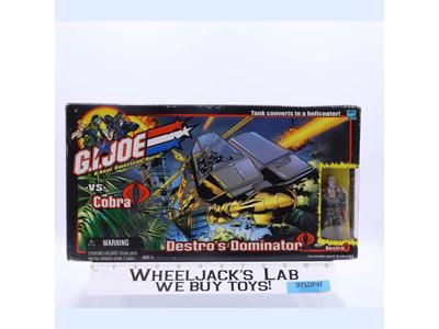 Destro's Dominator GI Joe vs Cobra 2002 Hasbro Action Figure Vehicle NEW SEALED