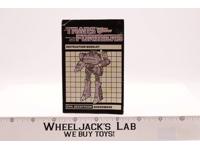 Shockwave Instruction Manual Booklet 1985 Hasbro G1 Transformers Action Figure