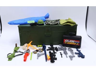 Top Secret Footlocker + Accessories GI Joe 1993 Hasbro Plastic Footlocker
