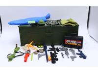 Top Secret Footlocker + Accessories GI Joe 1993 Hasbro Plastic Footlocker
