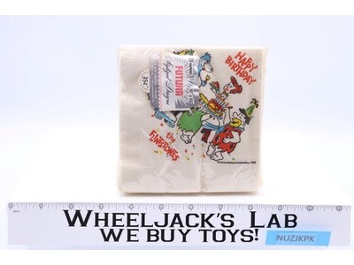 Flintstones Birthday Party Bev. Napkins Futura Vintage Hanna-Barbera NEW MIP NOS