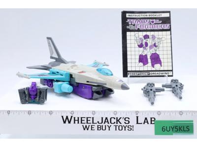 Dreadwind 100% Complete 1988 Vintage Hasbro G1 Transformers Action Figure