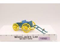 Plastic Buckboard Wagon Western Cowboy Marx Toy Vintage 7" Long