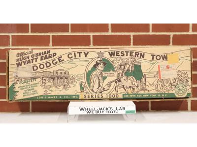 #4228 Official Hugh O'Brien Wyatt Earp Dodge City 1957 Marx Vintage Playset