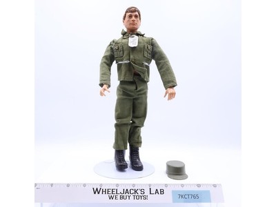 Man of Action Adventure Team Flocked Brown Hair GI Joe 1970 Hasbro 12" Figure