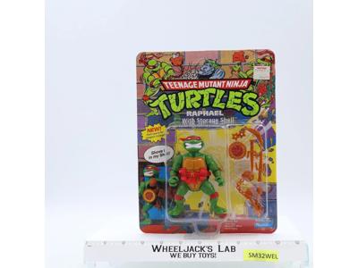 Raphael W/ Storage Shell TMNT 1991 Playmates NEW MOSC SEALED UNPUNCHED