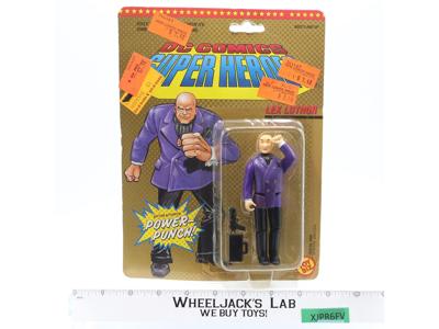 Lex Luthor Power Punch DC Comic Super Heroes Toy Biz 1989 Action Figure MOSC NEW