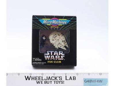 Han Solo & Millennium Falcon Star Wars Fan Club Micro Machines 1995 Galoob NEW