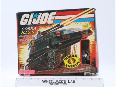 Cobra H.I.S.S. Tank W/Driver 100% Complete W/Insert GI Joe 1983 Hasbro Vehicle