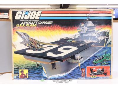 USS Flagg Aircraft Carrier W/ Keel-Haul 100% Complete UNBROKEN GI Joe Hasbro