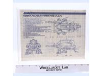 Cobra Assault System POD (A.S.P.)1984 ORIGINAL Instructions Blueprints G.I. Joe
