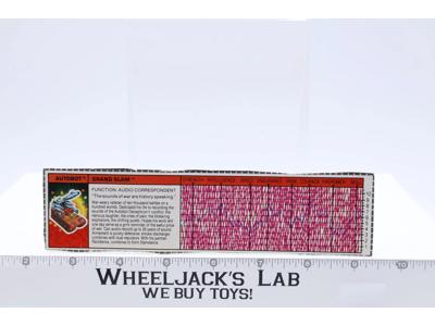 Grand Slam Action Figure Tech Spec 1988 Vintage Hasbro G1 Transformers