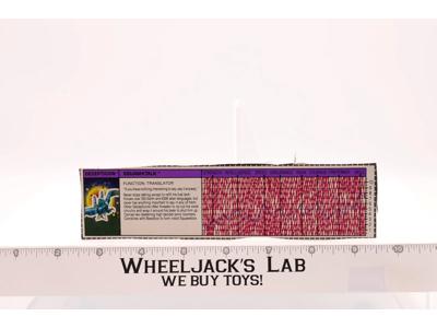 Squawktalk Action Figure Tech Spec 1987 Vintage Hasbro G1 Transformers
