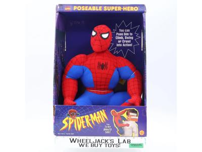 Spider-Man Posable Super-Hero 1994 Toybiz Plush Figure NEW SEALED
