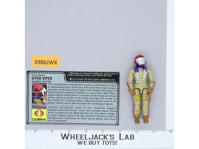 Gyro-Viper V1 100% Complete G.I. Joe 1987 Hasbro Vintage Action Figure