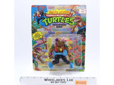 Headspinnin' Bebop Teenage Mutant Ninja Turtles TMNT Playmates UNPUNCHED MOSC