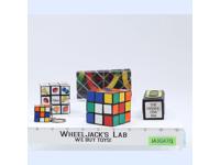 Lot of 5 Puzzle Rubik's Cubes / Twisters Puzzles 1980s Milton Bradley Vintage