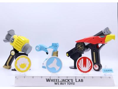 Ninja Storm Striker Blaster Gun Complete Set Power Rangers 2002 Bandai Cosplay