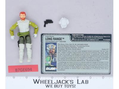 Long Range V1 100% Complete 1989 G.I. Joe Hasbro Vintage Action Figure