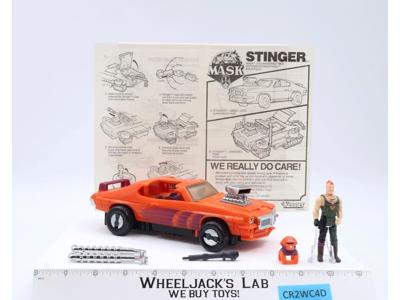 Stinger W/Bruno Sheppard 100% Complete 1986 MASK M.A.S.K. Kenner Figure