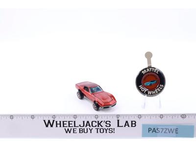 Custom Corvette Red 1968 Redline Hot Wheels Mattel Vintage RL w/ Button
