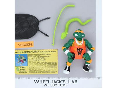 Shell Slammin' Mike 100% Complete Teenage Mutant Ninja Turtle 1991 Playmates