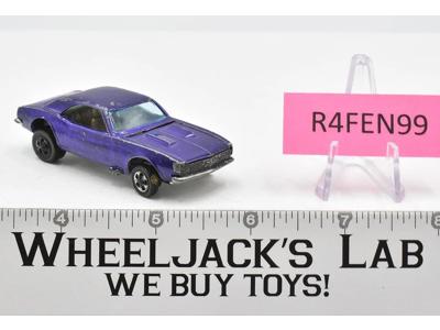 Custom Camaro Purple 1968 Hot Wheels Mattel Vintage Redline RL Hong Kong
